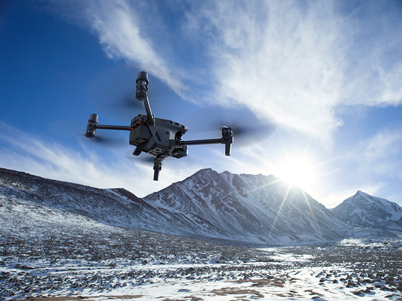 dron lata do 7000 m nad poziomem morza
